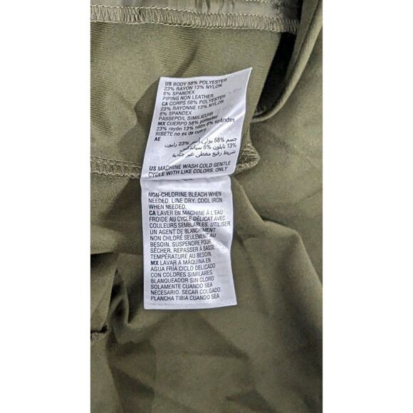 Alfani 100128584MS Womens Size Medium Avocado Elastic Waist Knee Length Skirt - Picture 9 of 9